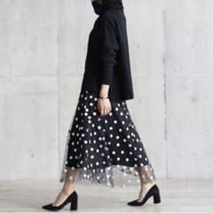 SHE TOKYO チュール ドット ロング スカート　Aria SHE TOKYO チュール ドット ロング スカート Aria - メルカリ