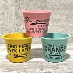 エコポット リメイク鉢 3個セット ❸ リメ鉢 多肉植物 リメイク缶 リメ缶のサムネイル