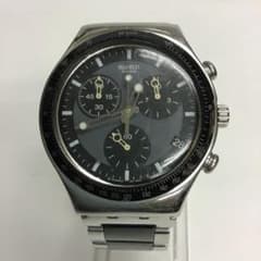 ❣️SWATCH 견본 ❣️IRONY 금속 케이스 크로노 그래프 석영 시계