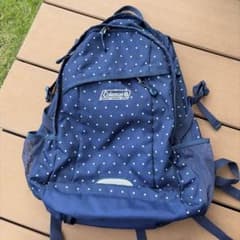 Coleman バックパック ドット柄 ネイビー　リュックのサムネイル