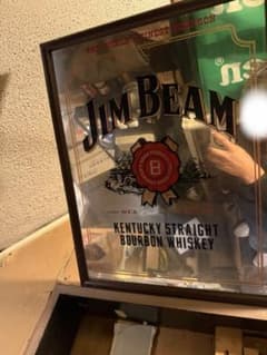 Jim Beam パブミラー アンティーク雑貨 - メルカリ