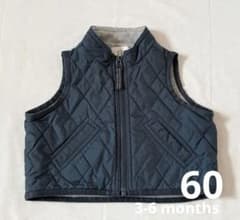 baby GAP ネイビー キルティングベビーベスト 3-6ヶ月　60cmのサムネイル
