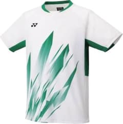 YONEX バドミントンシャツ S ホワイト/グリーンのサムネイル