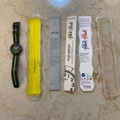 Thumbnail of 【FLIK FLAK】 フリックフラック 防水 子供用腕時計 黒と緑 説明書付き