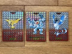 ポケモン カードダス キラ3枚セット サンダー カイリキー フリーザー ポケモン カードダス キラ3枚セット サンダー カイリキー フリーザー