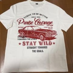 クラシックカープリント Tシャツ ホワイトのサムネイル