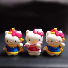 サンリオ ハローキティ レトロ ソフビ 指人形 3体セット　1997年代のサムネイル