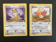 旧裏】※希少 英語版ポケモンカードセット Meowth & Spearow - メルカリ
