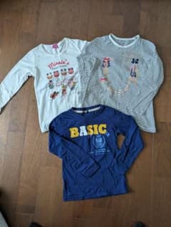 キッズ 長袖カットソー 3点セット140cmのサムネイル