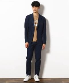《接触冷感》 ストレッチデニム セットアップのサムネイル