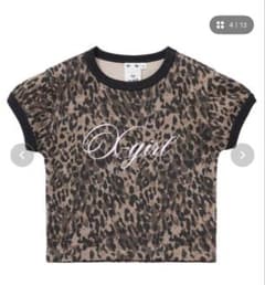 X-girl レオパード柄 クロップドTシャツのサムネイル