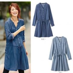 わこ様専用！デニム風☆マタニティワンピース 授乳服のサムネイル