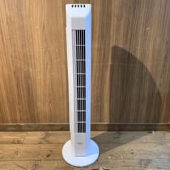 山善 扇風機 YSR-J802 -W ホワイト タワーファン リモコン風量3段階