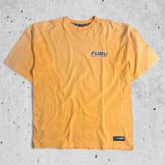 【売り切り】FUBU 半袖Tシャツ　マスタードイエローのサムネイル