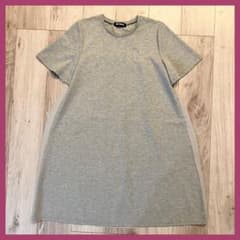 MARY QUANT マリークワント ワンピース Tシャツワンピ グレー 半袖
