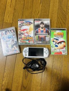 PSP本体 + ゲーム4本 バッテリー無 ジャンク品 - メルカリ