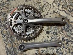 oldmtb SHIMANO STX 크랭크 세트 크랭크 길이 170 90 년대