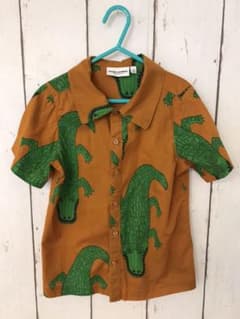 ミニロディーニ　ワニ柄シャツ&ハーフパンツのサムネイル