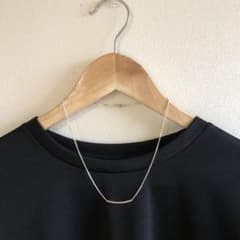 シルバー バータイプ ネックレス