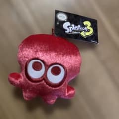 Splatoon 3 Die-Cut Coin Case, Velour, Octopus Design, Ball Chain