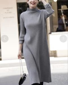 virina ニット　ワンピース グレーのサムネイル