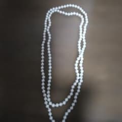 진주 긴 목걸이 70cm