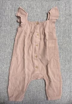 【新品未着用】H&M くすみピンクロンパースのサムネイル