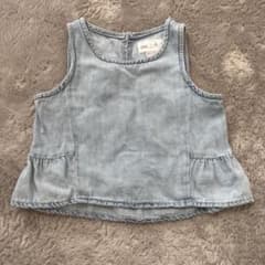 ZARA デニム風フリルチュニック 110cmのサムネイル