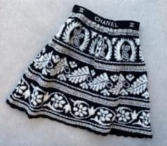 CHANEL シャネル ノルディック柄ロゴCCココマーク スカート 44 - メルカリ