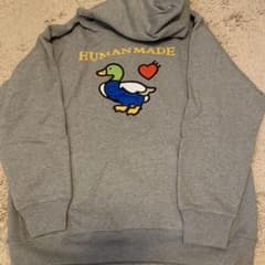 極美品 ヒューマンメイド human made パーカー カモ グレー - メルカリ