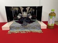 中鍬形の銀兜A越前蒔絵屏風セット - メルカリ