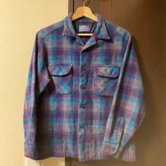 【アメリカ古着】90sUSA製！ペンドルトン・ウールシャツ・ブルーのサムネイル