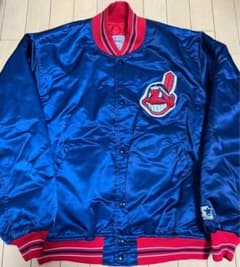 MLBクリーブランドインディアンズ　スタジャン古着スターターusaガーディアンズ MLBクリーブランドインディアンズ スタジャン古着スターターusa