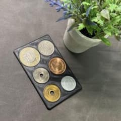 【極薄1.8mm】クレジットカードサイズ 薄型コインケース 666円分 ブラックのサムネイル