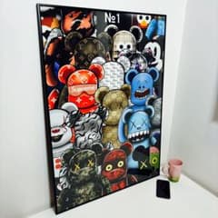 ポスター】KAWS(カウズ)20 ベアブリック(A1サイズ) - メルカリ