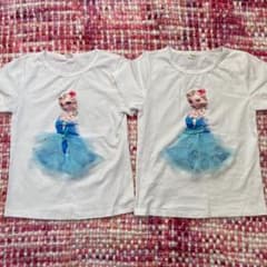 かに様専用　☆双子☆ エルサTシャツ2着セットのサムネイル