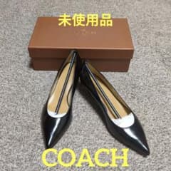 未使用COACHコーチプレーンパンプス黒 アウトレット品 - メルカリ