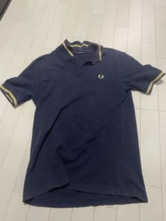FRED PERRY ポロシャツ ネイビー イギリス製 42