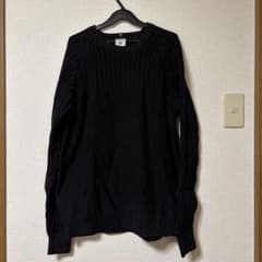 Columbia 黒 リブ編み コットンセーター Lのサムネイル