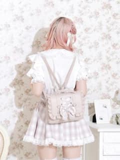 NOEMIE ノエミー レースアップ3WAYリュック ピンク 量産のサムネイル