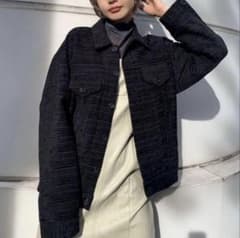 EMODA OVER SIZE TWEED BZ(黒)のサムネイル