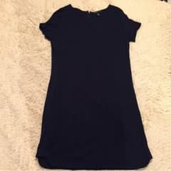 MANGO 濃紺ワンピース Lサイズのサムネイル
