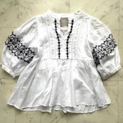 美品 SHIPS Sohana for SHIPS インド綿 刺繍ブラウス - メルカリ