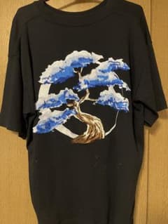 ぽ*ん様 BECOME 盆栽 刺繍 Tシャツ ブラックのサムネイル