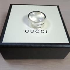 GUCCI ブランデッドG ワイドリング 刻印:20号【箱/ポーチ付】 - メルカリ