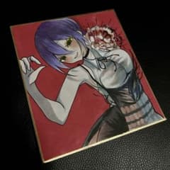 一点物】 ファンアート レゼ 色紙 コピックイラスト 原画 - メルカリ
