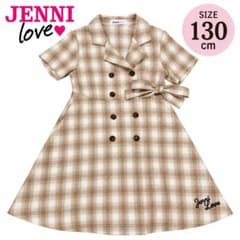 JENNI love checkered short-sleeved dress, size 130cm