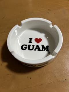 I LOVE GUAM グアム 陶器製 置き型灰皿 ホワイトのサムネイル