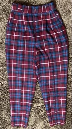 Chantine シャンティーヌ　チェックパンツ　ストレートパンツのサムネイル