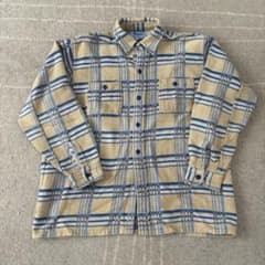 ヘビーネルシャツ 古着 コットン 90sのサムネイル